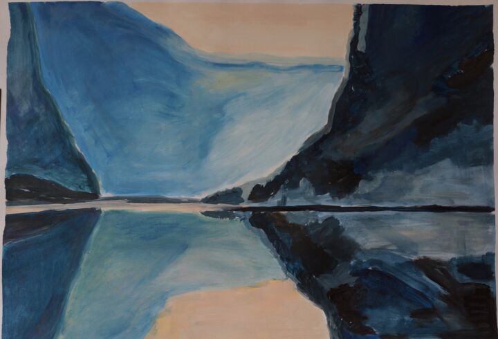 norwegen acryl:papier 44×63 2018