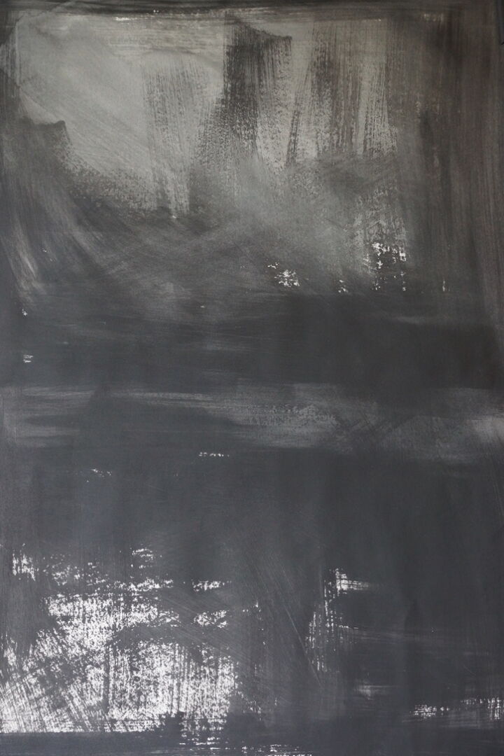 schwarz IIII acryl:papier 70×100 2019