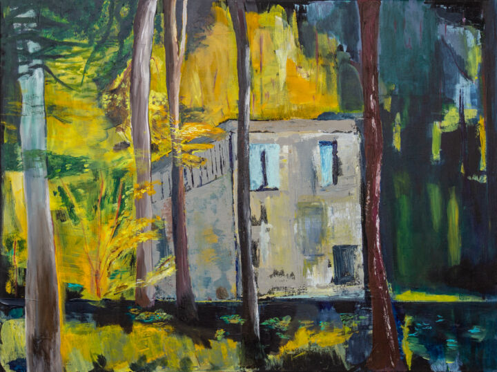 waldhaus acryl:leinwand 60×80 2016 verkauft