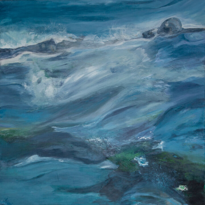 wasserfall acryl:leinwand 100×100 2013 verkauft