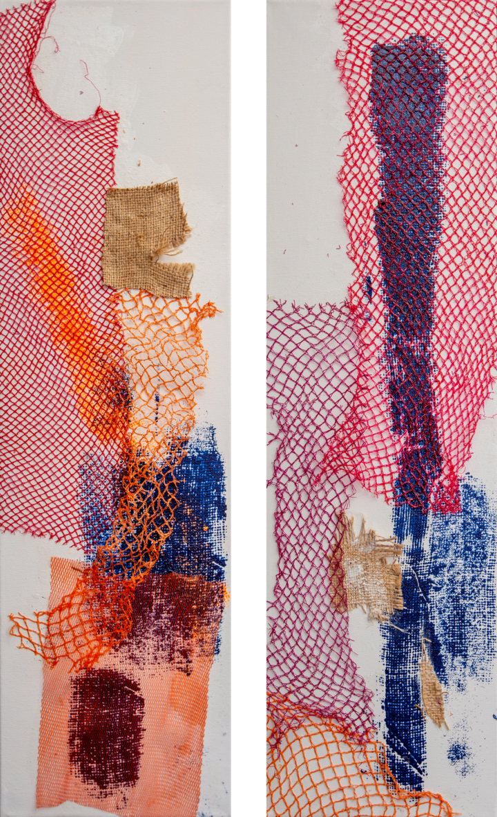 gebastelt-I+II20x70-verschiedene-Materialin-auf-leinwand-2018